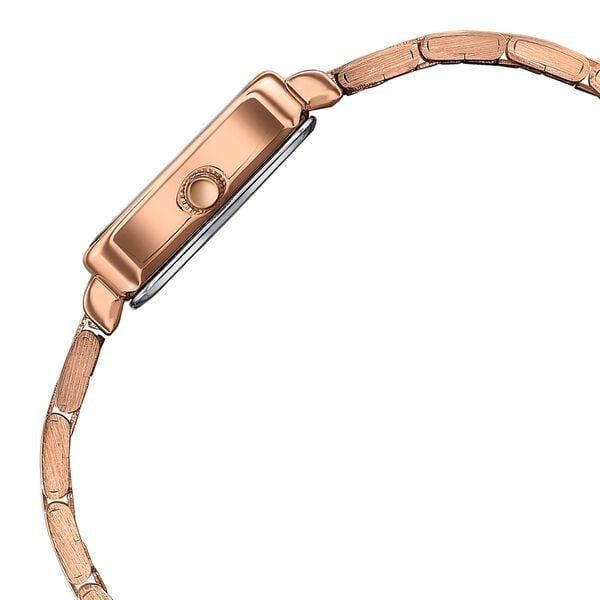 SP80133QM01 Sonata Poze Quartz Analog Mother Of Pearl Dial Brown Metal Strap