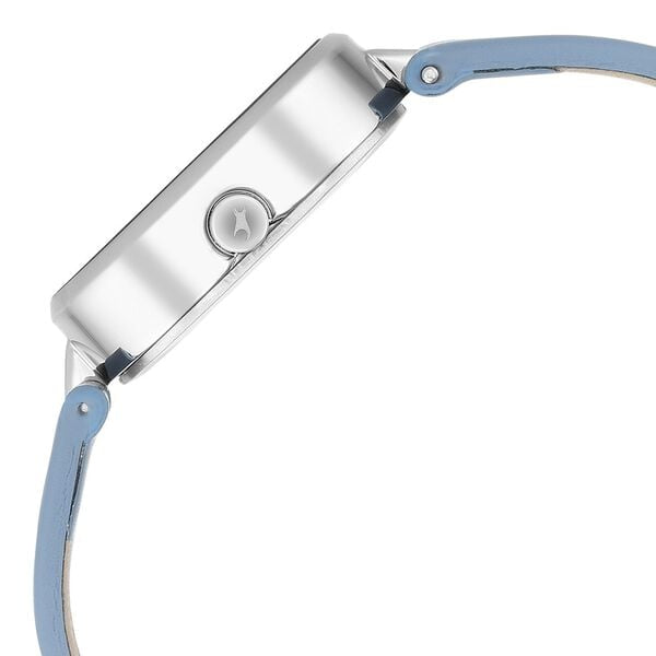 Fastrack Uptown Retreat Quartz Analog Blue Dial Leather Strap Watch for Girls