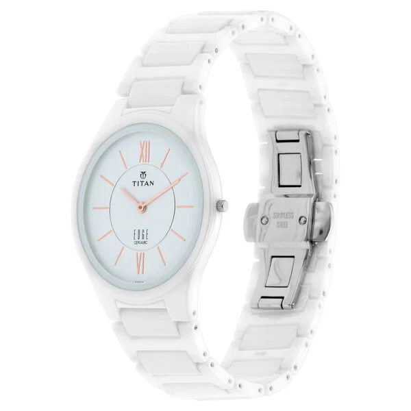 Titan Edge Ceramic Quartz in Arctic White
