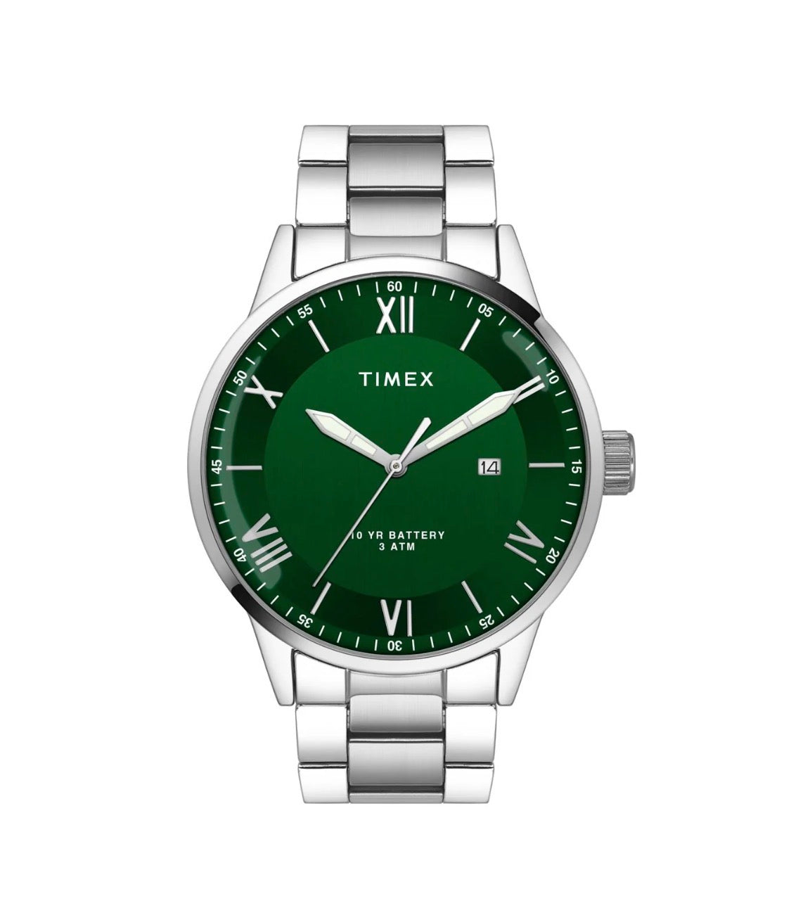 Timex Men Analog Green Round Brass Dial Watch- TWEG19918