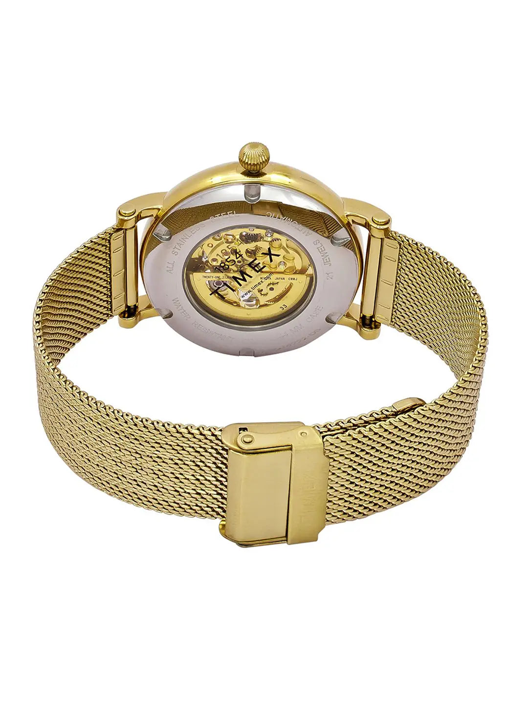 Timex Men Skeleton Dial & Bracelet Style
Straps Analogue Automatic Motion
Powered Watch