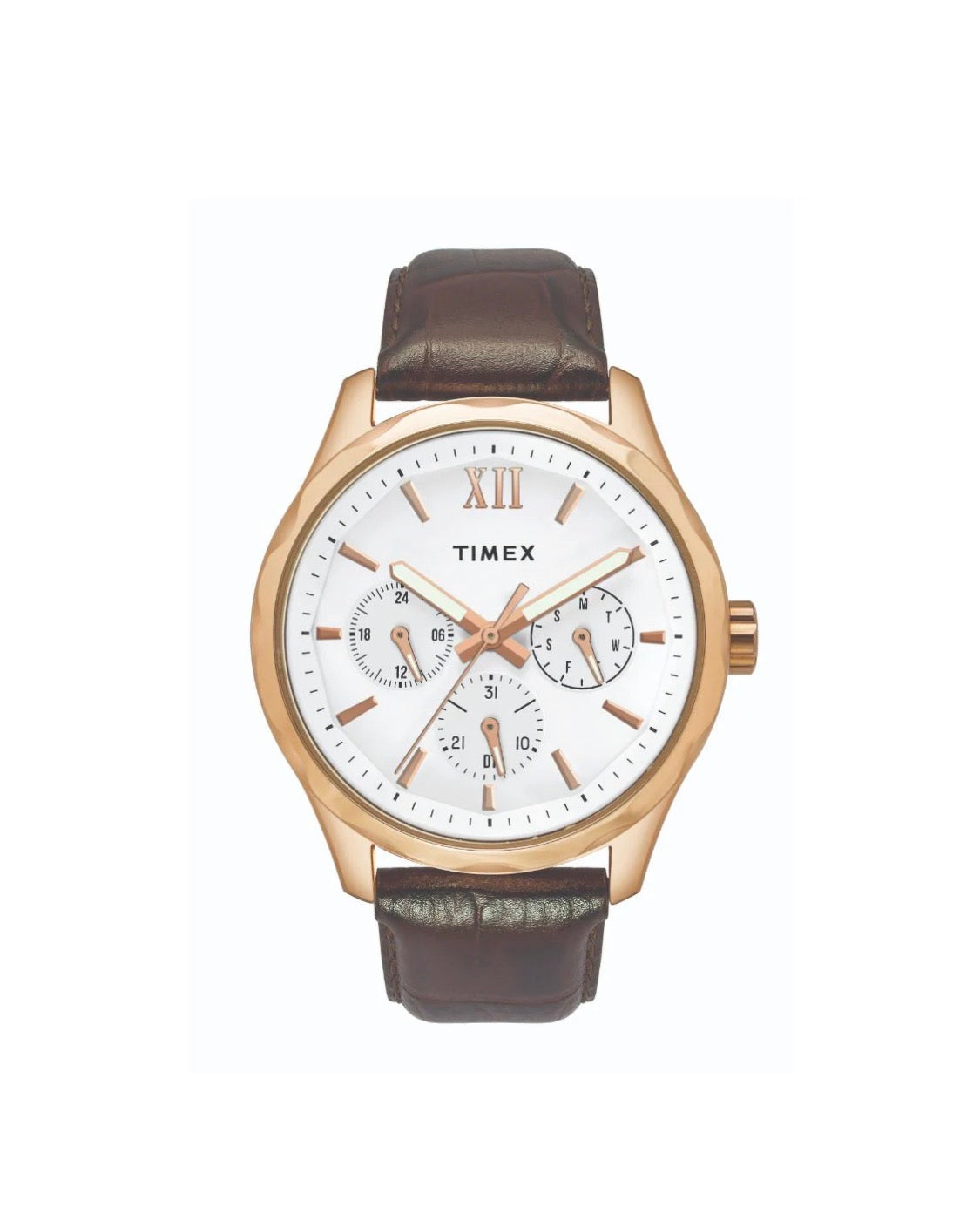 Timex Empera Men's White Dial Round Case Multifunction Function Watch -TW0TG7600