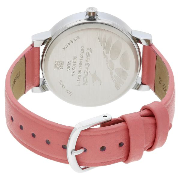 Fastrack Quartz Analog Blue Dial Leather Strap Watch Girls Watch