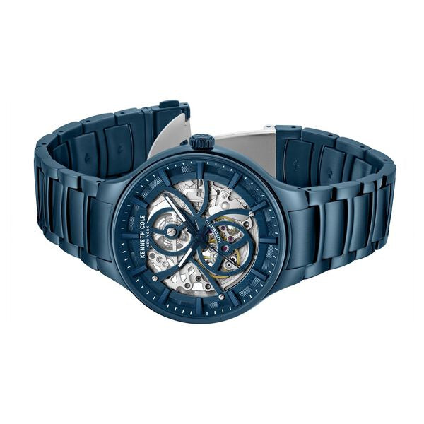 Kenneth Cole Automatic Blue Dial Stainless Steel Strap Watch For Men