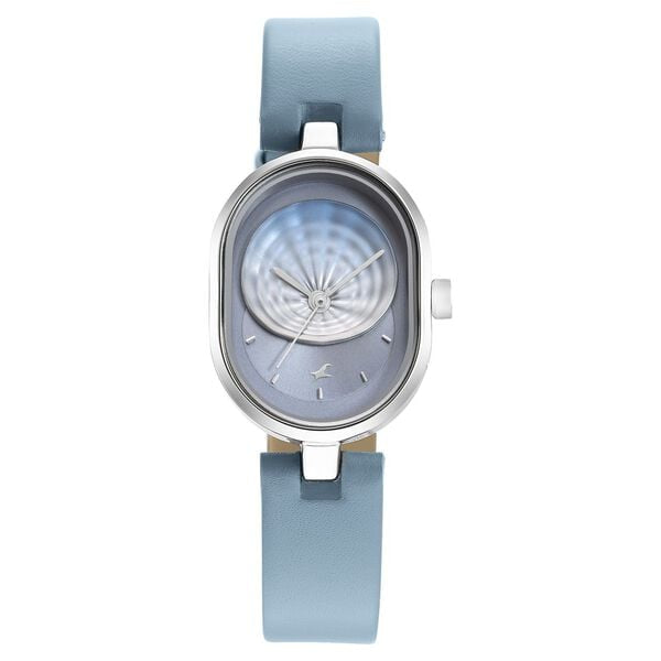 Fastrack Uptown Retreat Quartz Analog Blue Dial Leather Strap Watch for Girls