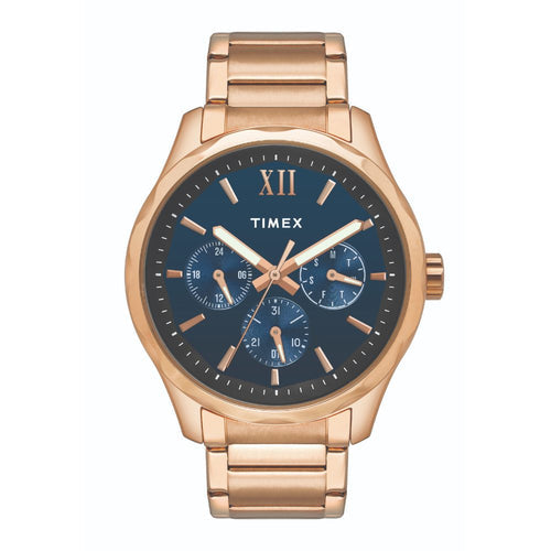 Timex Empera Men's Blue Dial Round Case Multifunction Function Watch -TW0TG7606