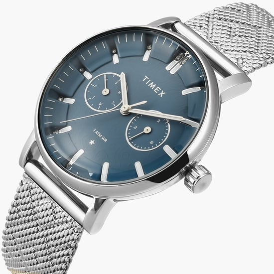 TIMEX Women Blue Round Dial Analog Watch TWEL20301